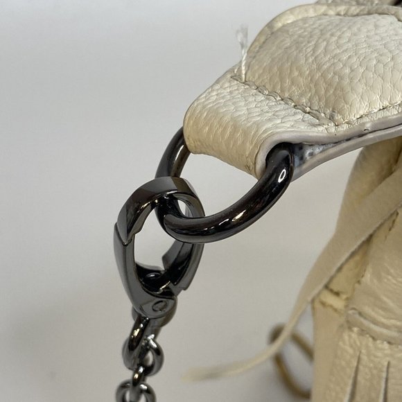 Womens White STEVE MADDEN GIRL Fringe Designer Crossbody Bag Shoulder Purse - Picture 7 of 14